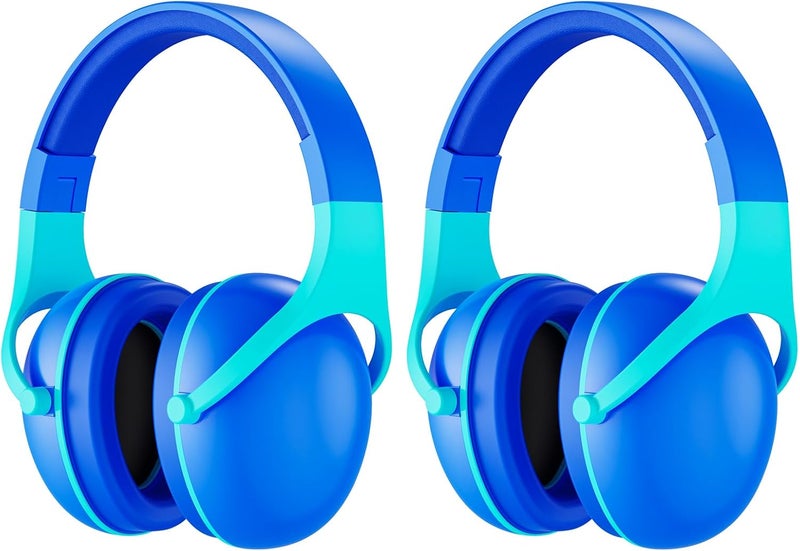 Procase 2 Pack Noise Cancelling Headphones for Kids, Kids Ear Protection for Monster Jam Truck, Hearing Protection Noise Reduction Earmuffs for Sensory Autism Toddler Children -Indigo - Image 1